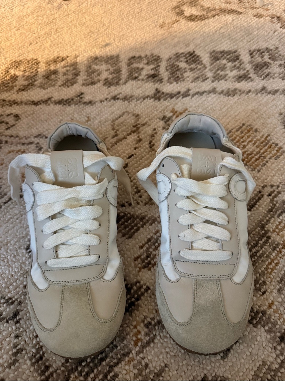 ✨Loewe Ivory and White Suede-Trim Ballet Runner 2.0✨ - Picture 2 of 6
